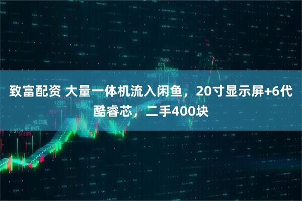 致富配资 大量一体机流入闲鱼，20寸显示屏+6代酷睿芯，二手400块